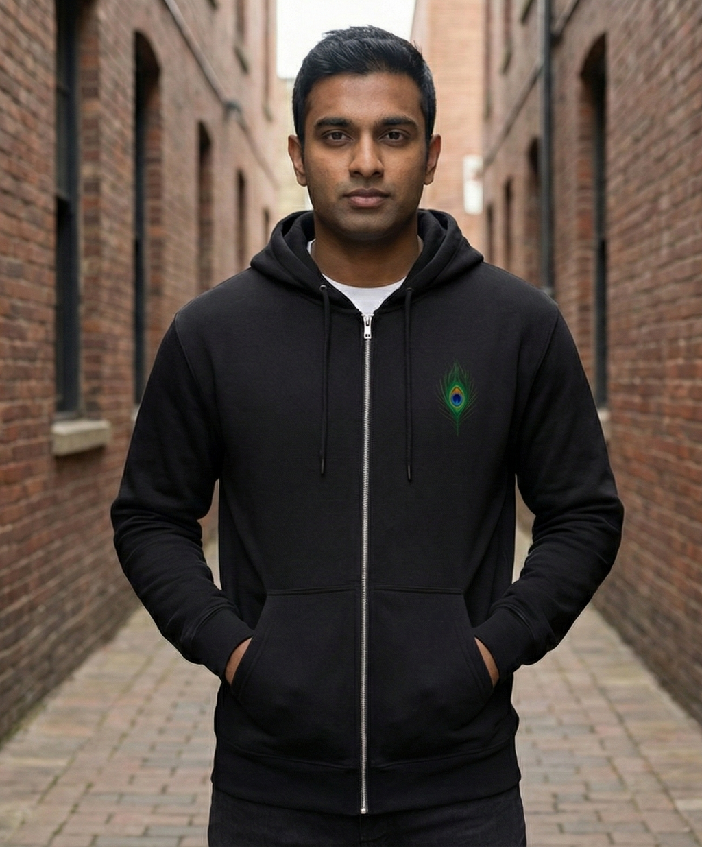 Calm Unisex Zip Hoodie