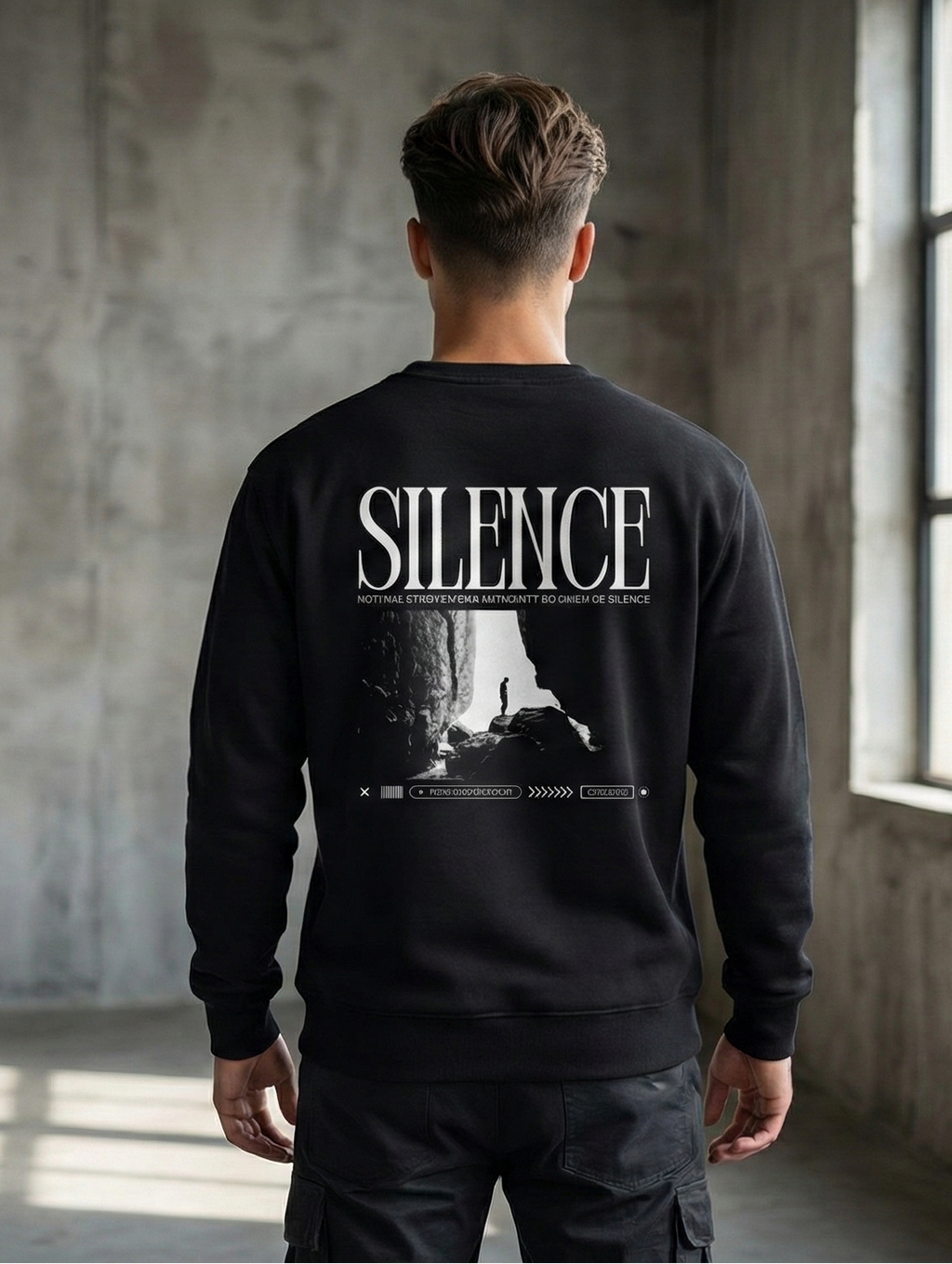 Silence Quote Graphic Unisex Sweatshirt