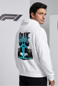 Blue F1 Racing Graphic - Unisex Oversized Hoodie