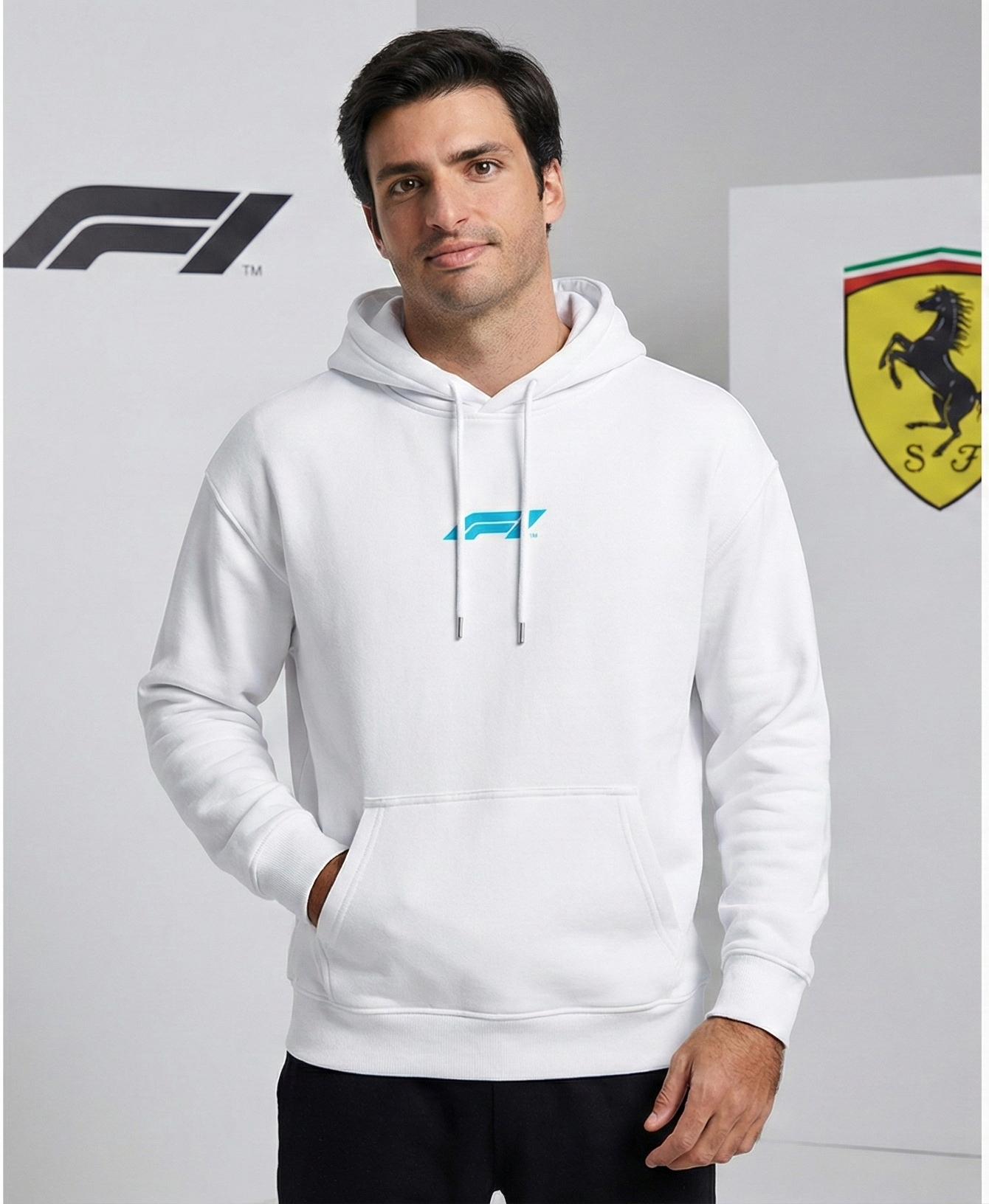 Blue F1 Racing Graphic - Unisex Oversized Hoodie